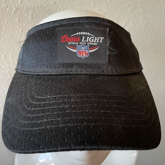 NFL Coors Light Black Visor EUC - Picture 2 of 7